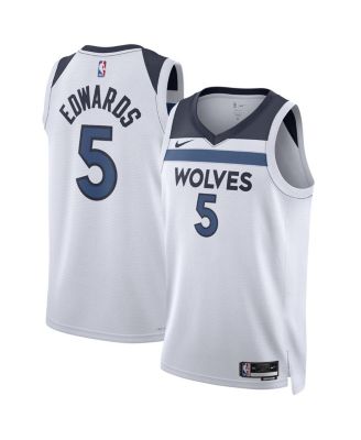 ANTHONY EDWARDS MINNESOTA TIMBERWOLVES WHITE SWINGMAN JERSEY