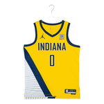 TYRESE HALIBURTON INDIANA PACERS YELLOW SWINGMAN JERSEY