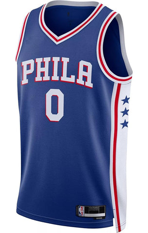 TYRESE MAXEY PHILADELPHIA 76ERS BLUE SWINGMAN JERSEY