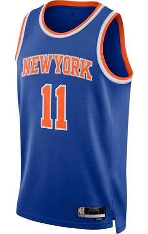 JALEN BRUNSON NEW YORK KNICKS BLUE SWINGMAN JERSEY