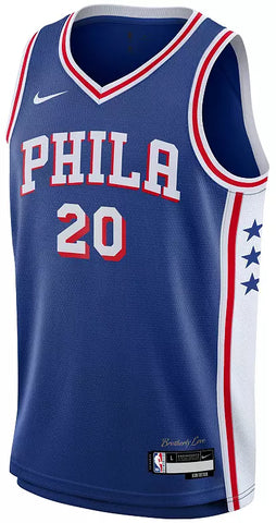 JARED MCCAIN PHILADELPHIA 76ERS BLUE SWINGMAN JERSEY