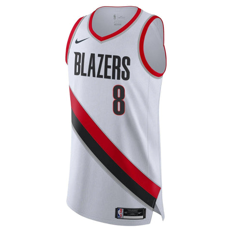 DENI AVDIJA PORTLAND TRAILBLAZERS WHITE SWINGMAN JERSEY