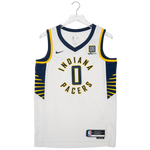 TYRESE HALIBURTON INDIANA PACERS WHITE SWINGMAN JERSEY