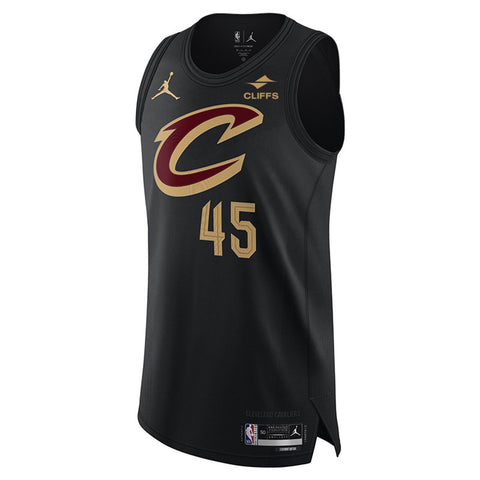 DONOVAN MITCHELL CLEVELAND CAVALIERS BLACK SWINGMAN JERSEY