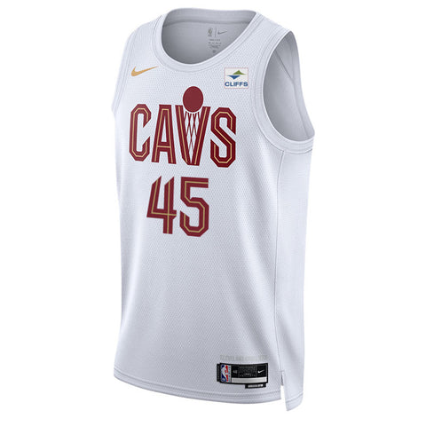 DONOVAN MITCHELL CLEVELAND CAVALIERS WHITE SWINGMAN JERSEY