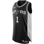 VICTOR WEMBANYAMA SAN ANTONIO SPURS BLACK SWINGMAN JERSEY