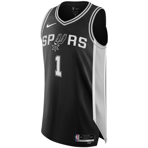 VICTOR WEMBANYAMA SAN ANTONIO SPURS BLACK SWINGMAN JERSEY