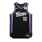 DOMANTAS SABONIS SACRAMENTO KINGS BLACK SWINGMAN JERSEY