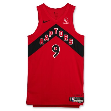 RJ BARRETT TORONTO RAPTORS RED SWINGMAN JERSEY