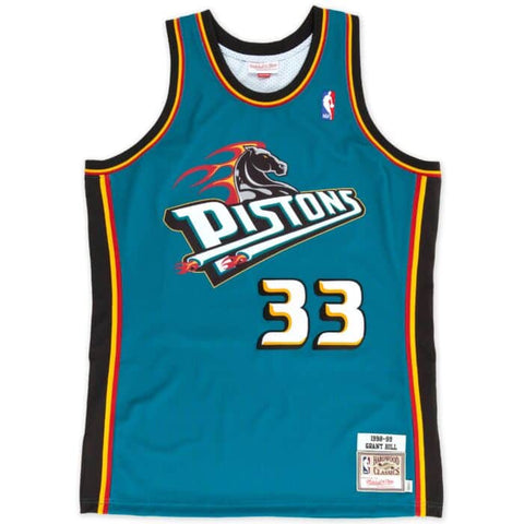 GRANT HILL DETROIT PISTONS THROWBACK JERSEY