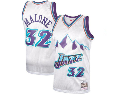 KARL MALONE UTAH JAZZ THROWBACK JERSEY