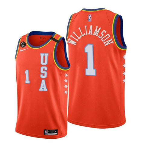 ZION WILLIAMSON ALL-STAR RISING STAR JERSEY NEW ORLEANS PELICANS