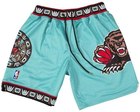 VANCOUVER GRIZZLIES THROWBACK BASKETBALL SHORTS