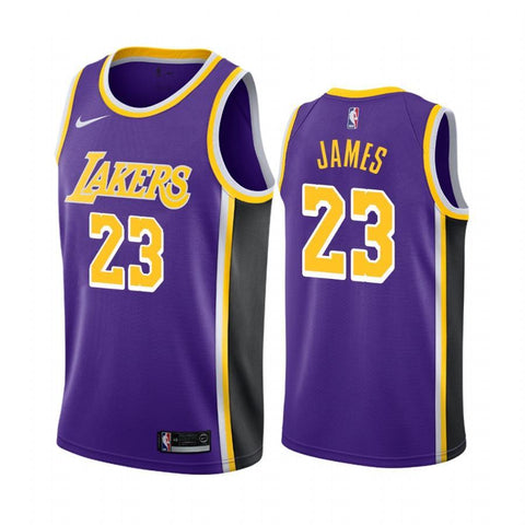 LEBRON JAMES LOS ANGELES LAKERS PURPLE SWINGMAN JERSEY